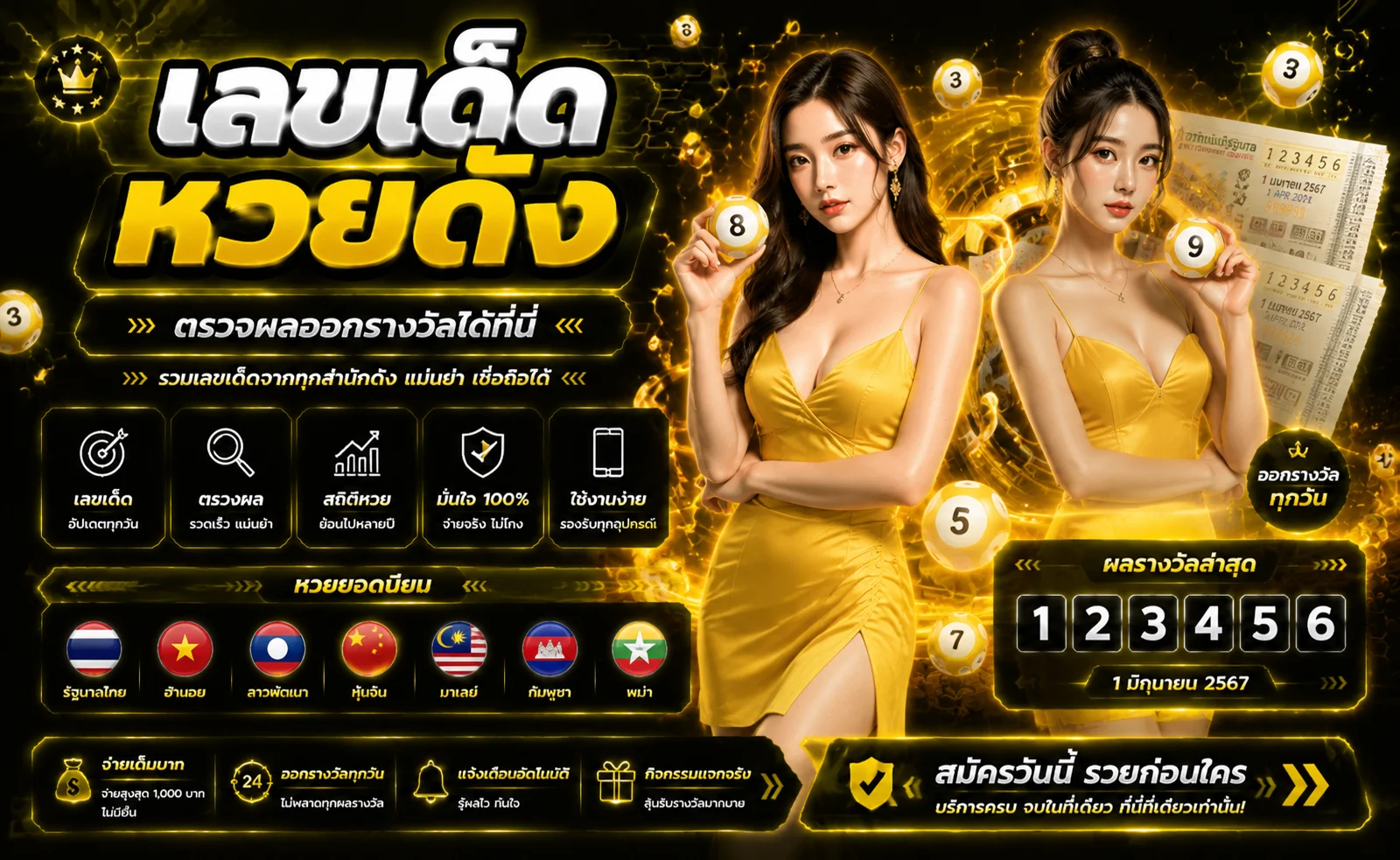 หวยออนไลน์ BIG-WIN888 หวยไทย ลาว ฮานอย อัตราจ่ายสูง ผลหวยสด